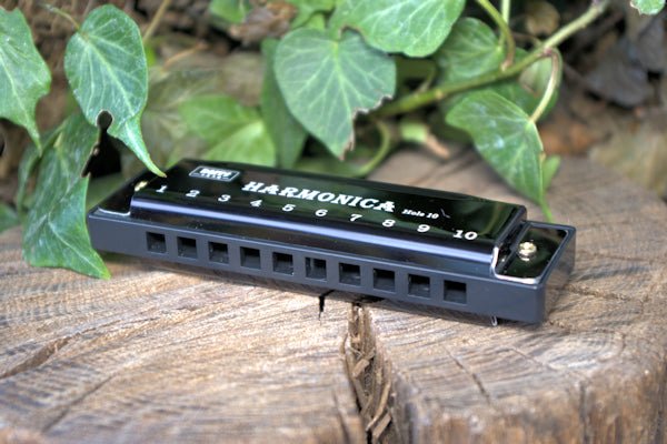 10 Note Harmonica in C ideal for around the campfire or anywhere you fancy Harmonica Hugginsattic Black   [Huggins attic]