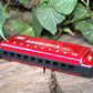 10 Note Harmonica in C ideal for around the campfire or anywhere you fancy Harmonica Hugginsattic Red   [Huggins attic]