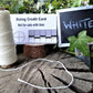 1mm Waxed Thread Bobbin 50m for Leathercraft - Various Colours Waxed Thread Huggins Attic White   [Huggins attic]