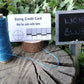 1mm Waxed Thread Bobbin 50m for Leathercraft - Various Colours Waxed Thread Huggins Attic Light Blue   [Huggins attic]