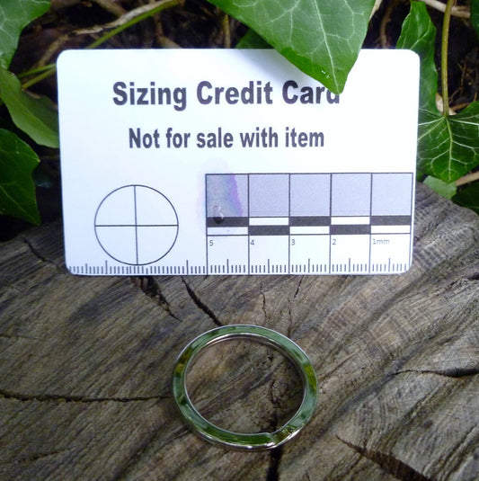 24mm (Internal) Nickel Flat Split ring leathercraft hardware Split ring Huggins Attic 1 - Ring   [Huggins attic]