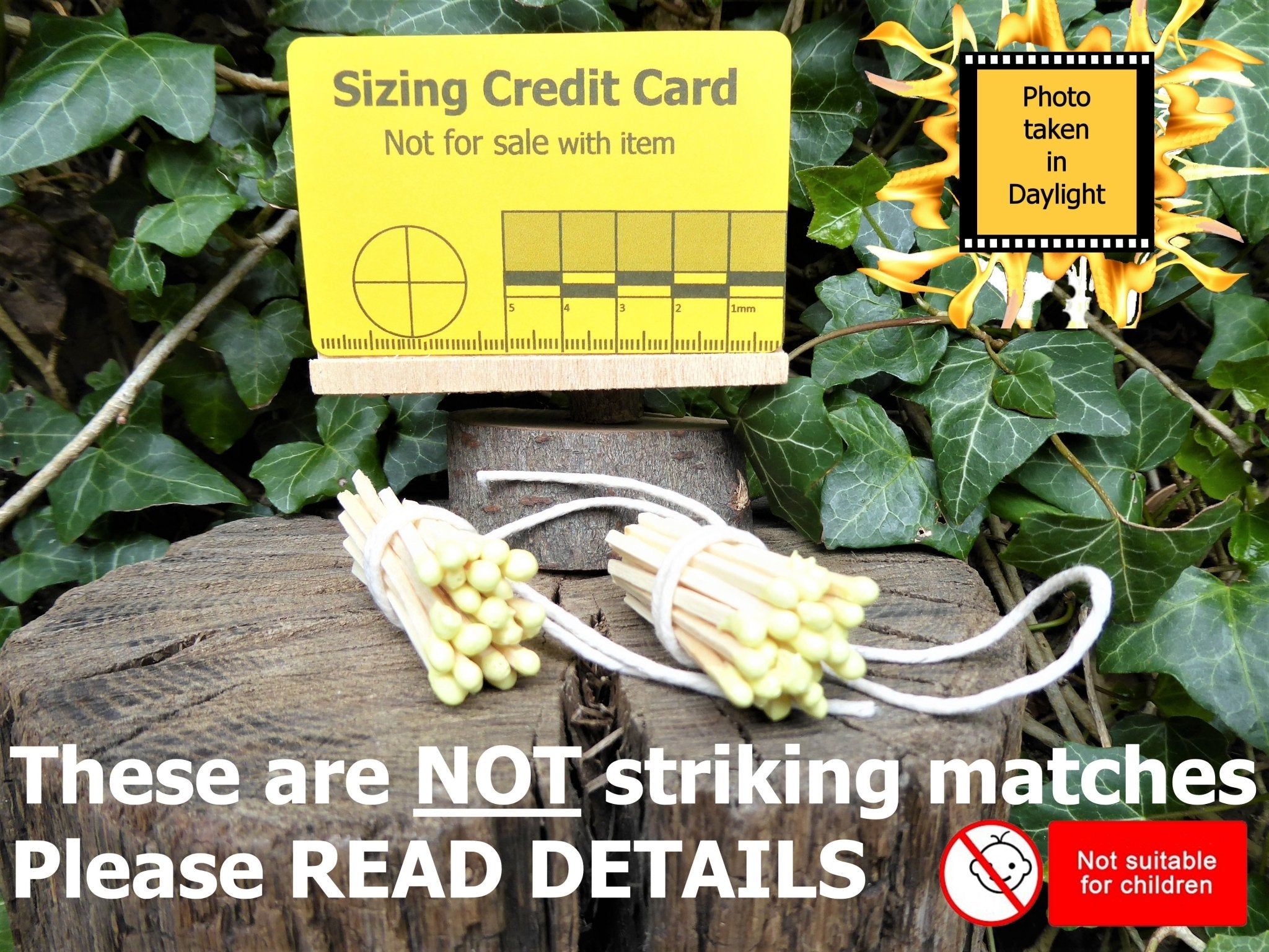 50 x Brimstone or Sulphur Matches (These are NOT striking matches