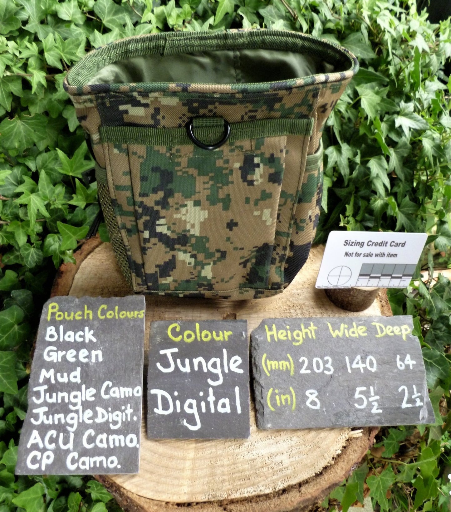 Foraging Pouches, Metal detecting or Paintball Foraging Pouch Huggins Attic Jungle Digital Camo   [Huggins attic]