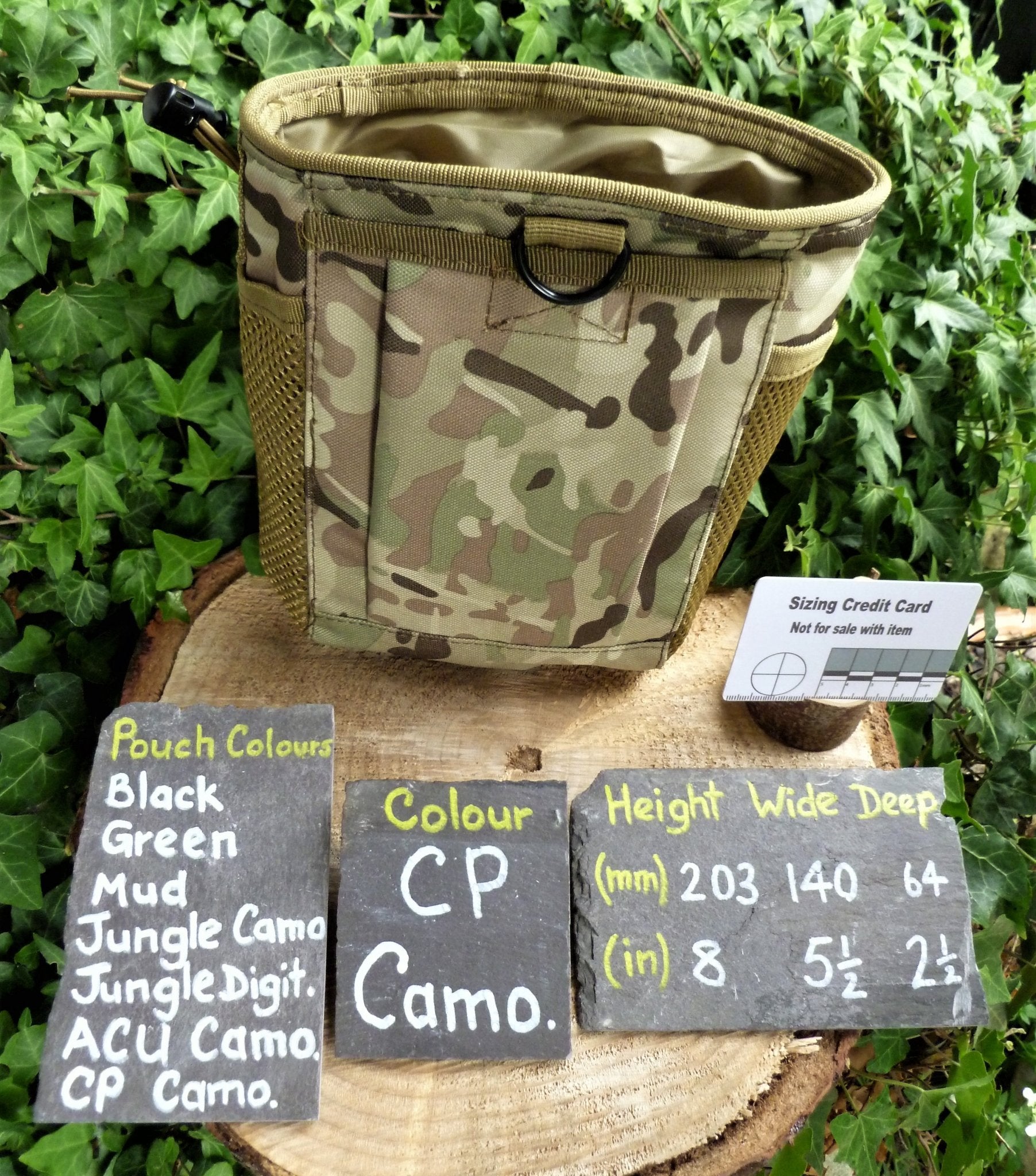 Foraging Pouches, Metal detecting or Paintball Foraging Pouch Huggins Attic CP Camo   [Huggins attic]
