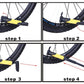 Mini Bicycle pump - Cycling Multi Valve Fitments Bike Tools Huggins Attic    [Huggins attic]