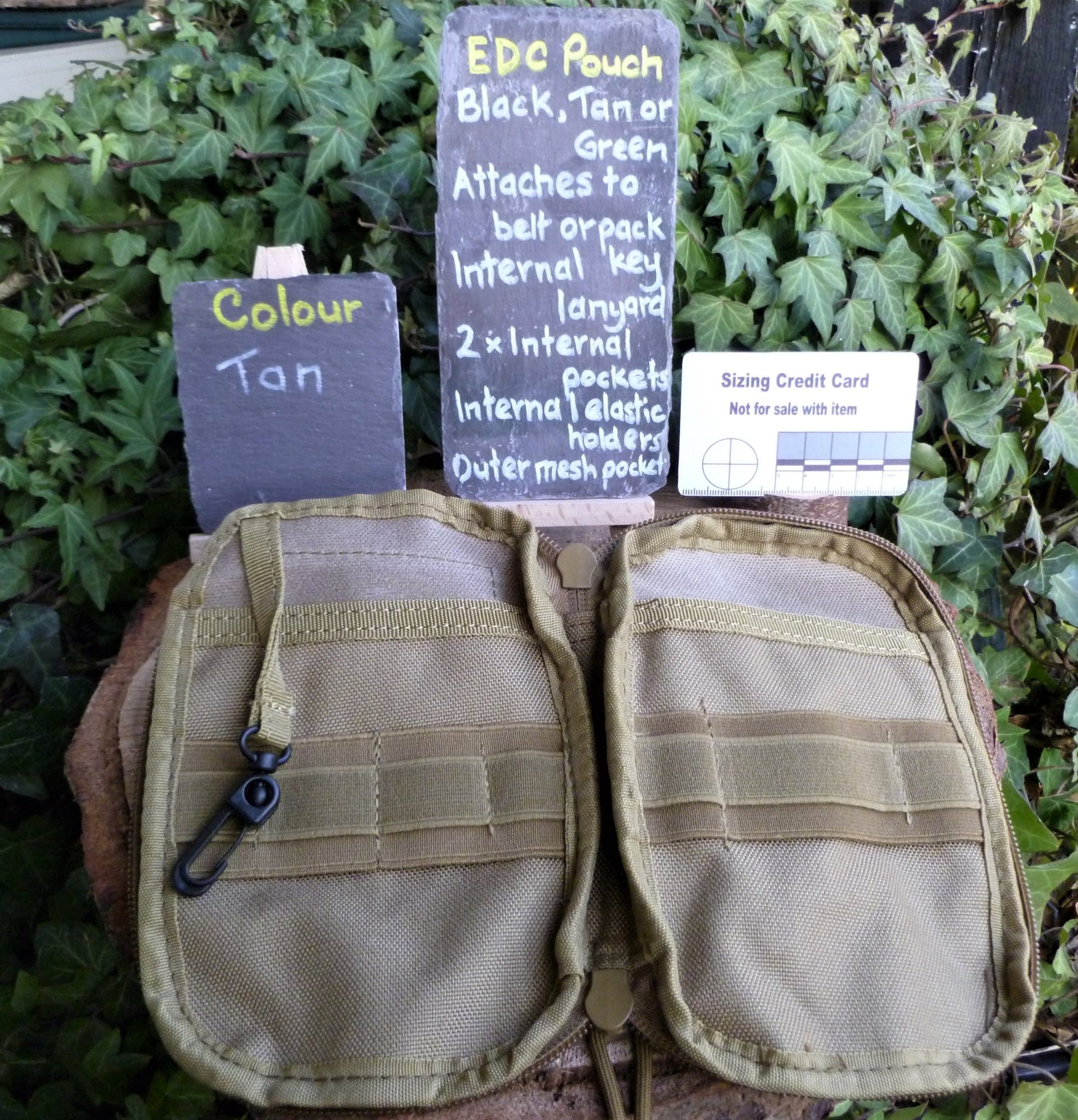Molle EDC Pouches (Modular Lightweight Load-carrying Equipment system) Pouche Huggins Attic Tan   [Huggins attic]