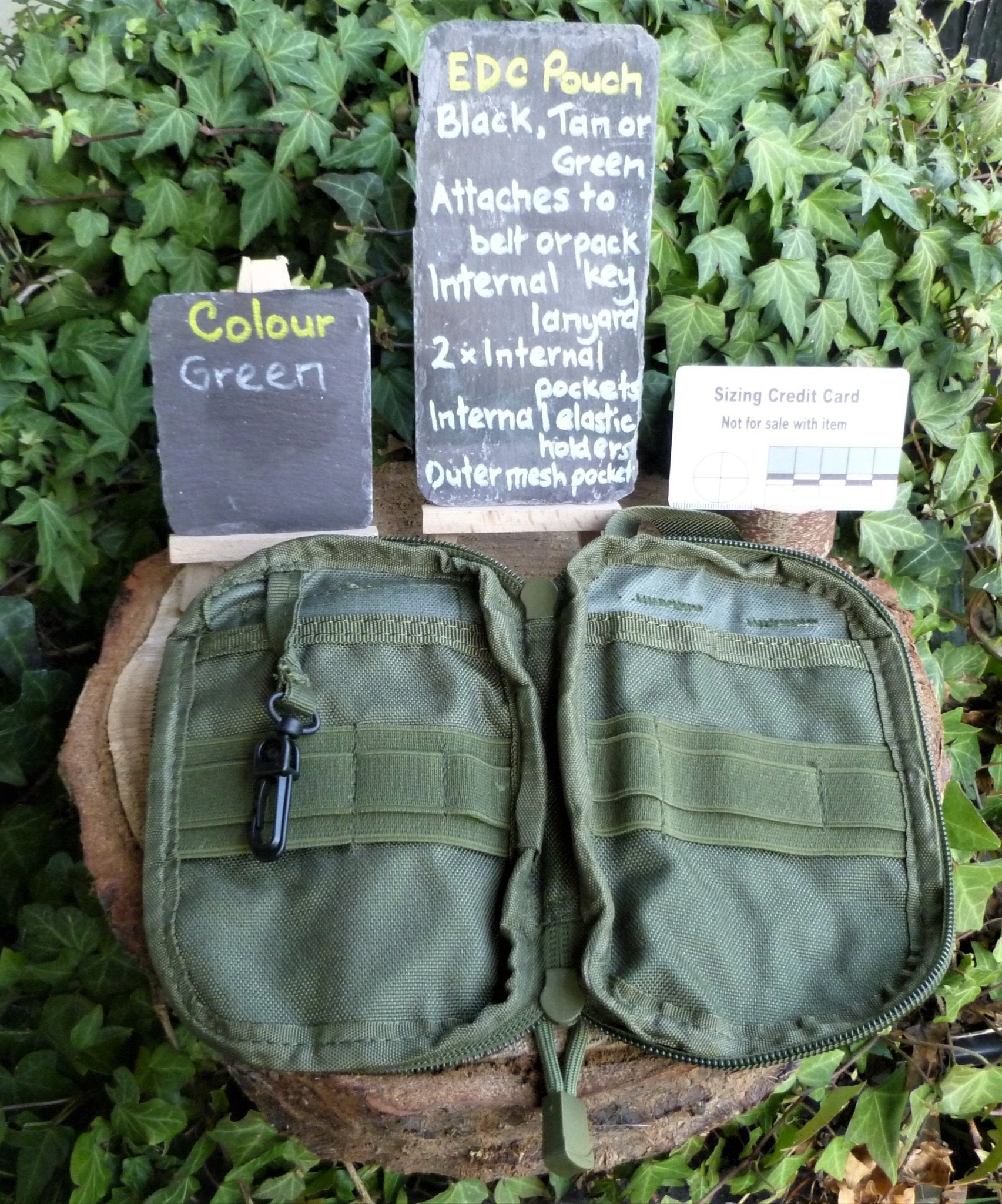 Molle EDC Pouches (Modular Lightweight Load-carrying Equipment system) Pouche Huggins Attic Green   [Huggins attic]