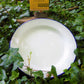 White Enamel Blue rim Mug,Bowl & Plate set Dishes Huggins Attic    [Huggins attic]