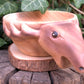 Wooden kuksa mugs with carved animal handles Kuksa Hugginsattic Moose   [Huggins attic]