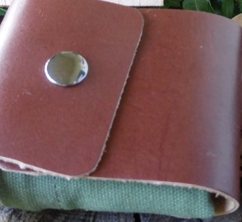 Leather & Canvas Belt Foraging Pouch in 3 Colours - Hugginsattic