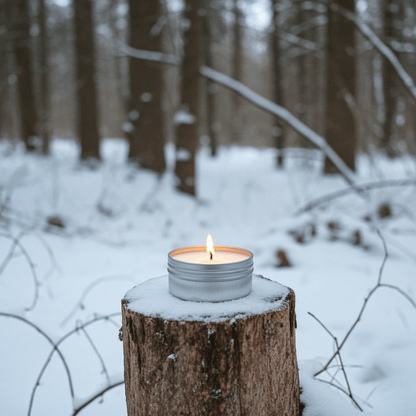 60ml Screw Lid Tin Tallow Candle for survival. Candle Huggins Attic [Huggins attic]