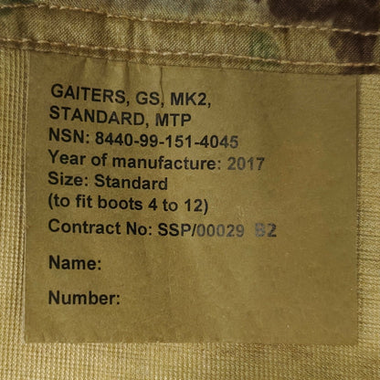 Army Surplus Gaiters in choice of MTP or DPM - Hugginsattic