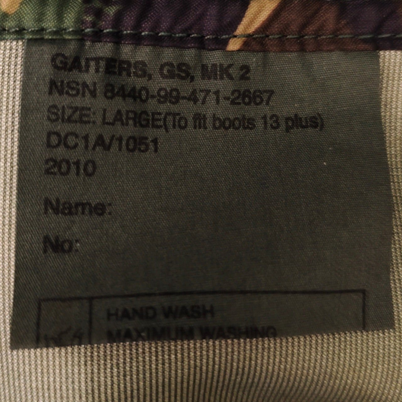 Army Surplus Gaiters in choice of MTP or DPM - Hugginsattic