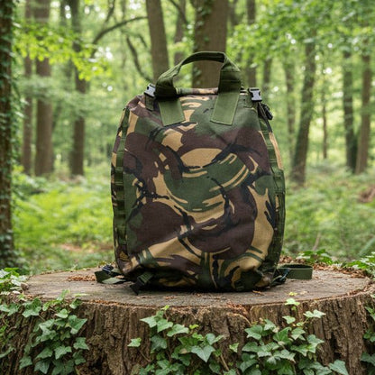 British Army Bergen/Rucksack O/A DPM IRR Turtle back Woodland - Hugginsattic