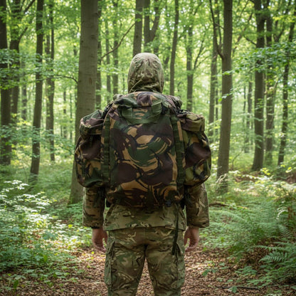 British Army Bergen/Rucksack O/A DPM IRR Turtle back Woodland - Hugginsattic