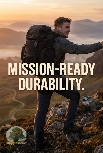 British Army Rucksack 30L - Black Field Pack Day Rucksack 30L Army Surplus Hugginsattic [Huggins attic]