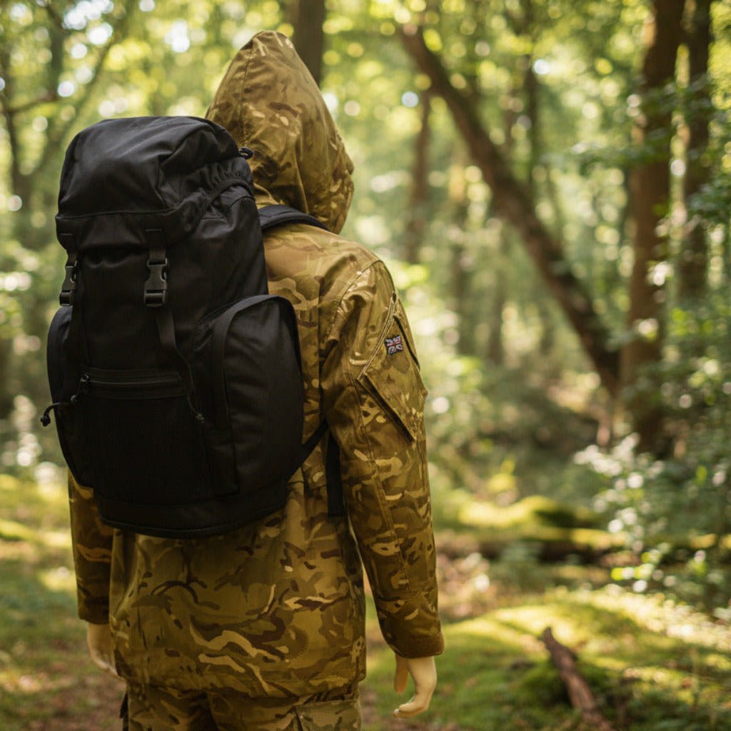 British Army Rucksack 30L - Black Field Pack Day Rucksack 30L - Hugginsattic