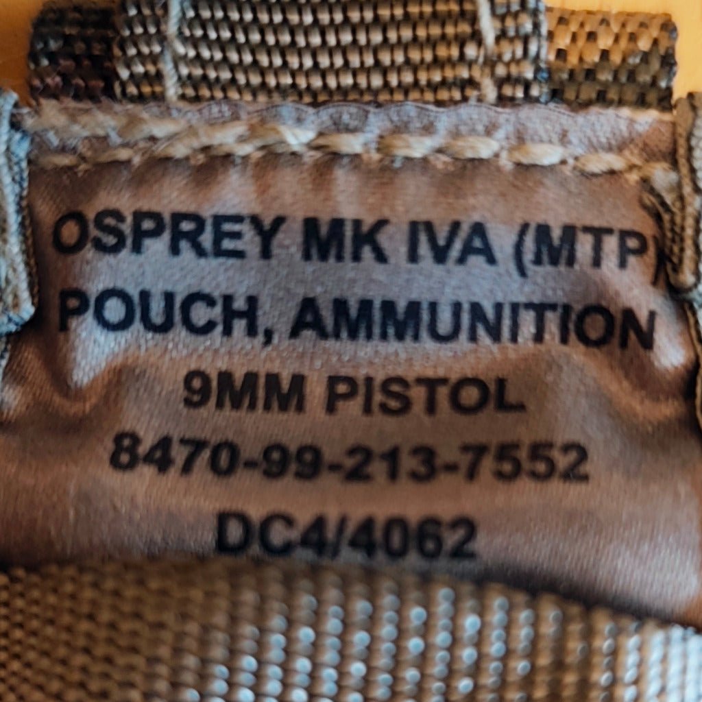 Osprey MK IVA (MTP) Pouch, Ammunition 9mm Army Surplus Hugginsattic [Huggins attic]