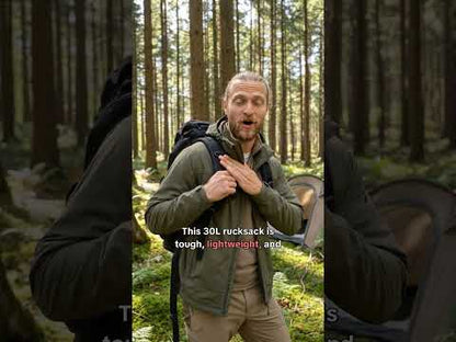 British Army Rucksack 30L - Black Field Pack Day Rucksack 30L Army Surplus Hugginsattic [Huggins attic]