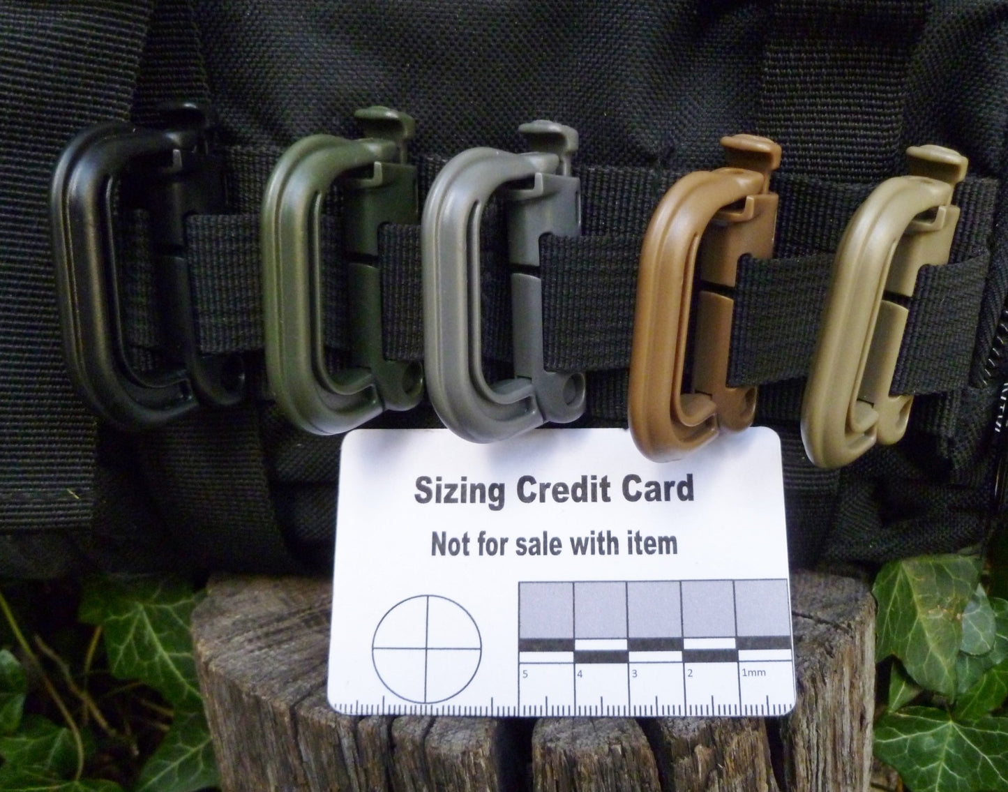 2 x Grimlock Molle clips in 5 Colours and are ideal for Molle systems. Grimlock Huggins Attic    [Huggins attic]