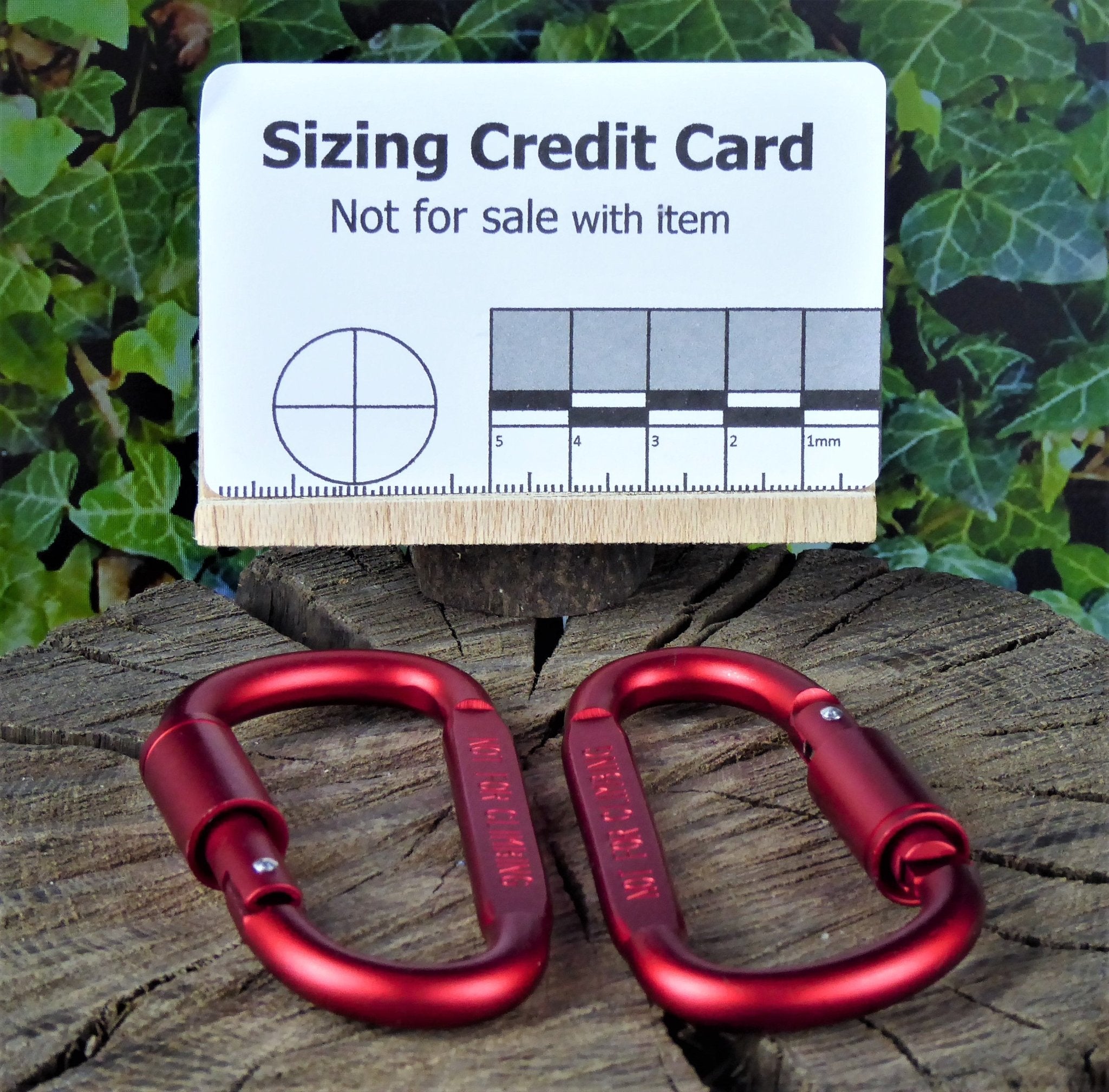 2 x Red Smooth Screw gate Carabiner . – Hugginsattic