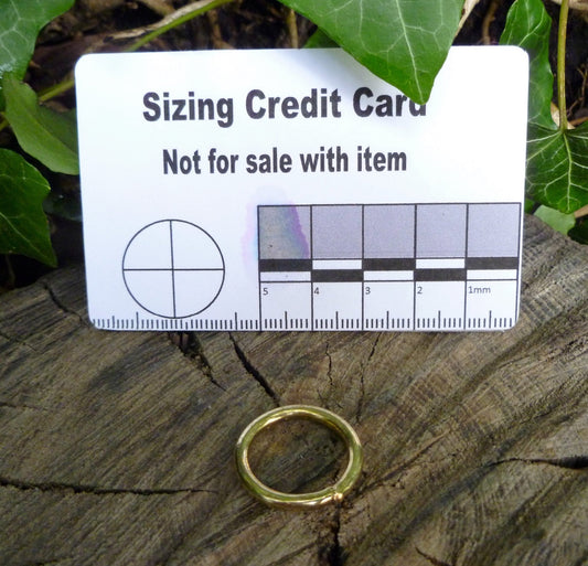 21mm Welded Brass rings leathercraft hardware Brass Ring Huggins Attic 1 - Ring   [Huggins attic]
