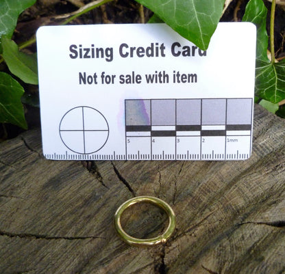 21mm Welded Brass rings leathercraft hardware Brass Ring Huggins Attic 1 - Ring   [Huggins attic]