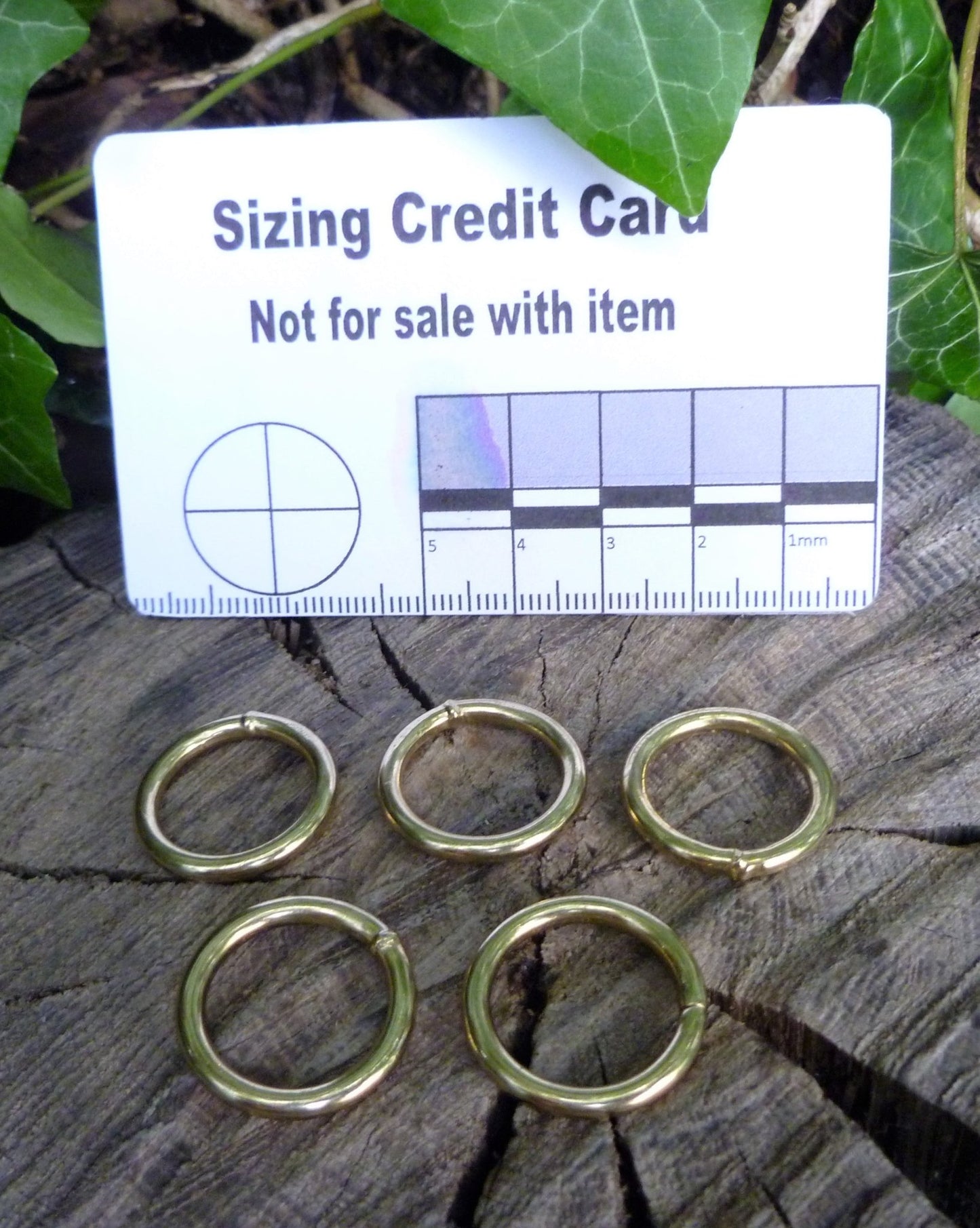 21mm Welded Brass rings leathercraft hardware Brass Ring Huggins Attic 5 - Rings   [Huggins attic]