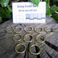 21mm Welded Brass rings leathercraft hardware Brass Ring Huggins Attic 10 - Rings   [Huggins attic]