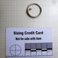 23mm (Internal) Nickel Split ring with tab leathercraft hardware Split ring Huggins Attic    [Huggins attic]