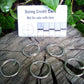 23mm (Internal) Nickel Split ring with tab leathercraft hardware Split ring Huggins Attic 5 - Rings   [Huggins attic]