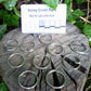 23mm (Internal) Nickel Split ring with tab leathercraft hardware Split ring Huggins Attic 10 - Rings   [Huggins attic]