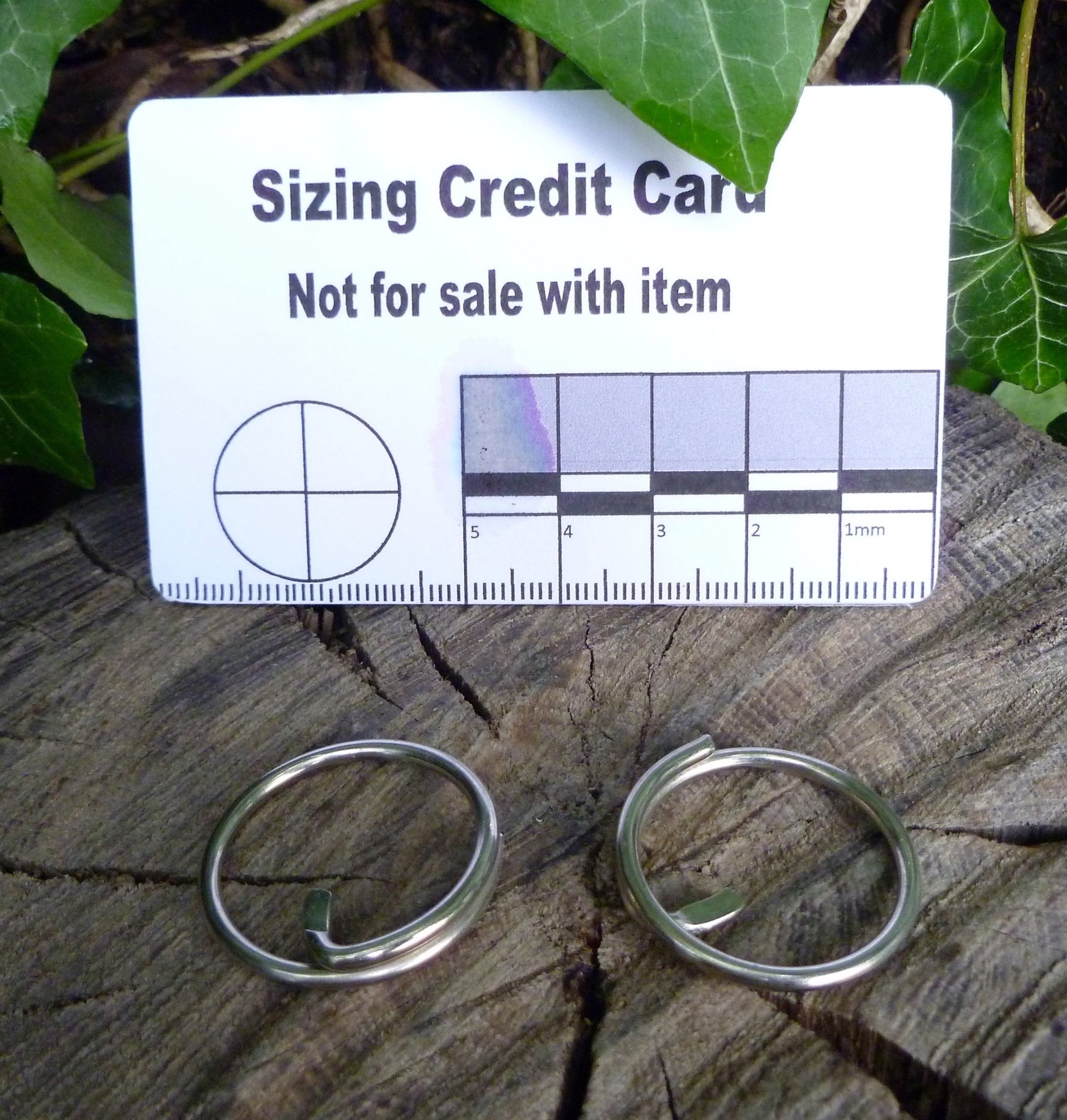 23mm (Internal) Nickel Split ring with tab leathercraft hardware Split ring Huggins Attic 2 - Rings   [Huggins attic]