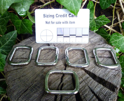 28mm (Internal) Nickel Square rings attach Square ring Huggins Attic 5 - Rings   [Huggins attic]