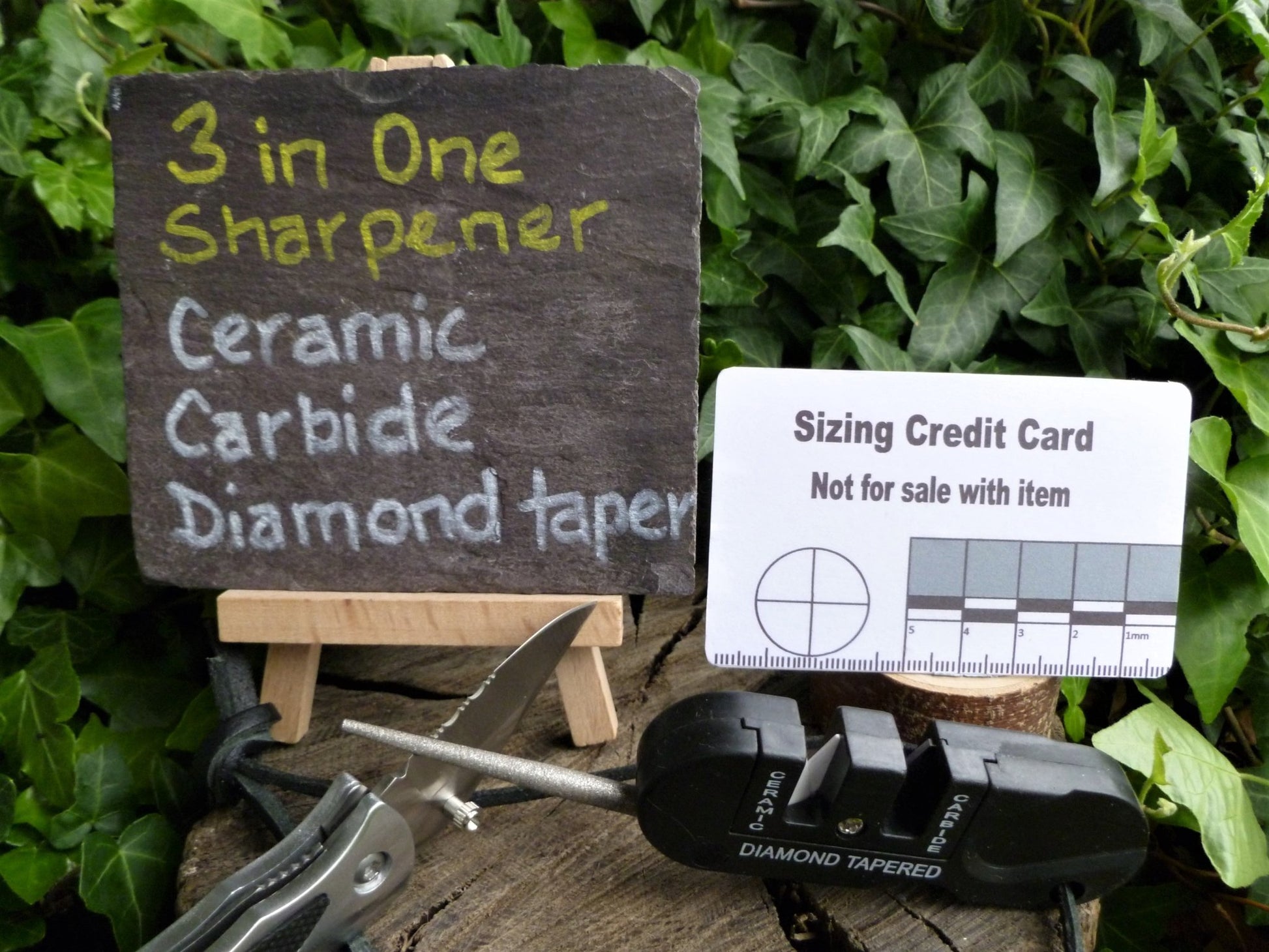 3 Way Pocket Sharpener Ceramic, Carbide, Diamond – Hugginsattic