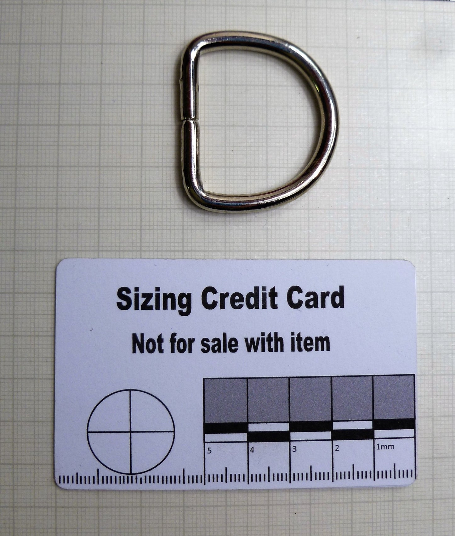 32mm (11/4") Nickel D rings for Leather work D Ring Huggins Attic    [Huggins attic]