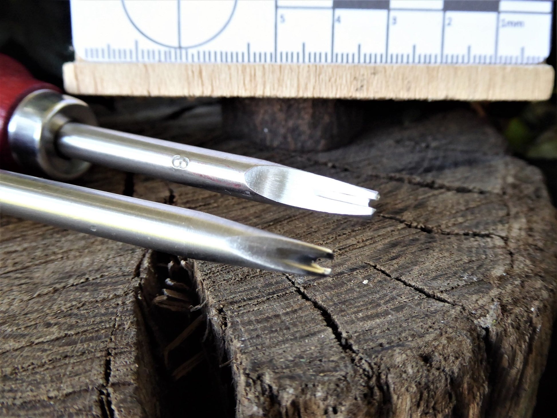 4 Sizes Edge Bevellers Cutters for Leathercraft Bevellers Huggins Attic    [Huggins attic]
