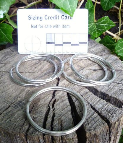 46mm (Internal) Nickel Split ring for keys Split Ring Huggins Attic 5 - Rings   [Huggins attic]