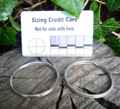 46mm (Internal) Nickel Split ring for keys Split Ring Huggins Attic 2 - Rings   [Huggins attic]