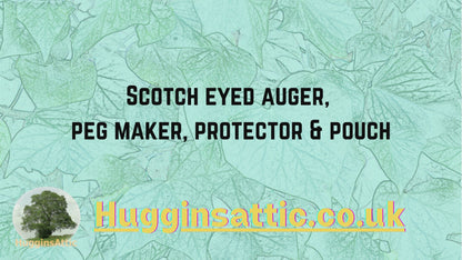 25mm Scotch Eyed Auger wrap & Belt pouch Auger Huggins Attic [Huggins attic]