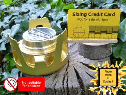 Alcohol Stove Spirit Burner easily portable Stove Huggins Attic Gold   [Huggins attic]