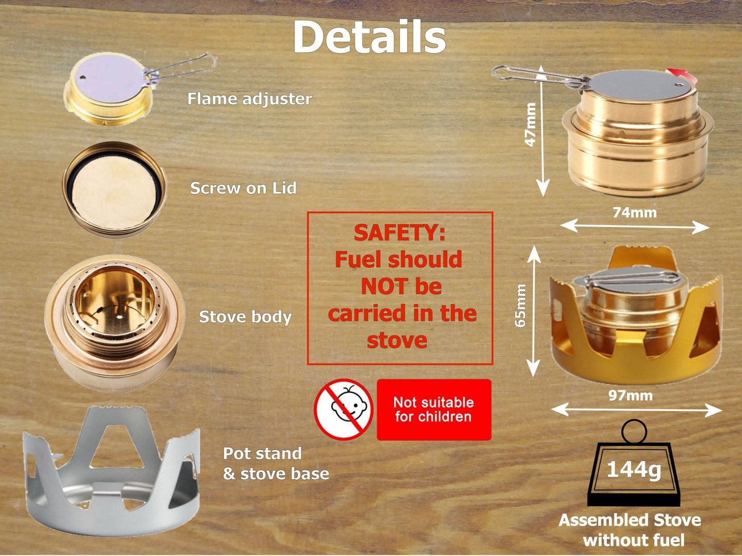 Alcohol Stove Spirit Burner easily portable Stove Huggins Attic    [Huggins attic]