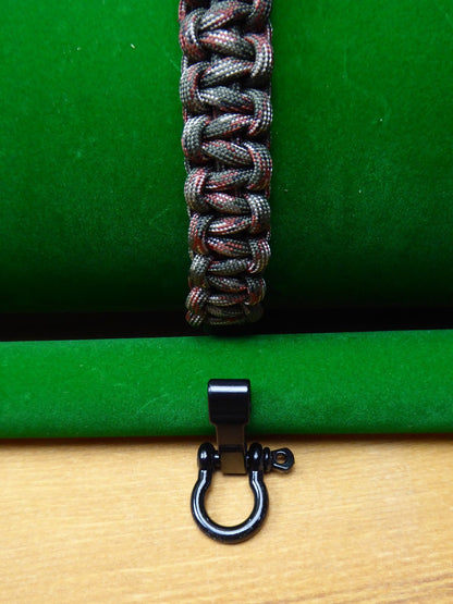 Paracord Buckle Bracelet kits more colours Paracord Huggins Attic Army Camo Shiny Black Buckle  [Huggins attic]