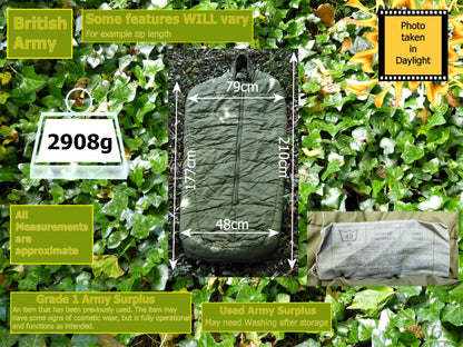 Army Surplus Arctic Sleeping Bag - temps to -30°C Sleeping Bag Huggins Attic    [Huggins attic]