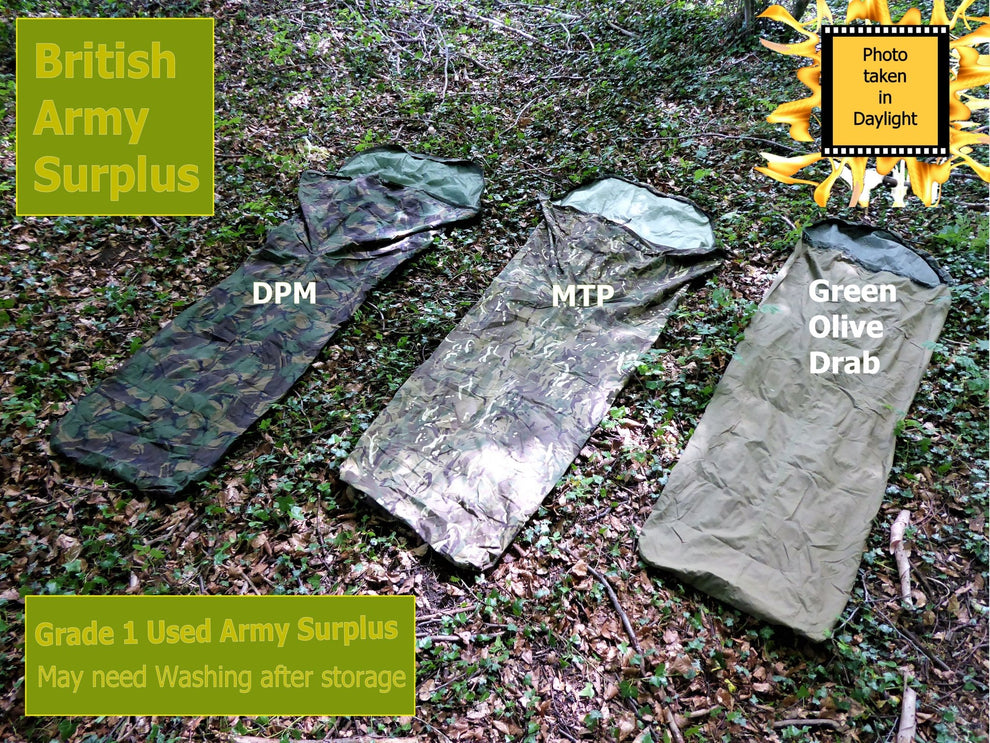 Army Surplus Bivy Bivi Grade 1 USED Olive, DPM & MTP GoreTex