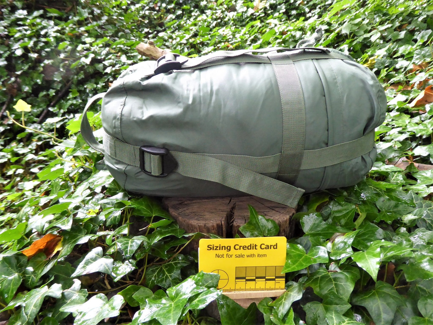 Army Surplus Comp Sack for Jungle Sleeping Bag Compression Sack Huggins Attic    [Huggins attic]