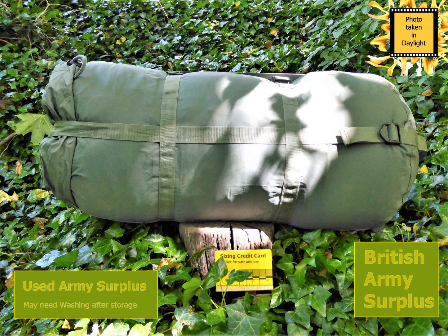 Army Surplus Compression Sack for Medium Sleeping Bag Compression Sack Huggins Attic    [Huggins attic]