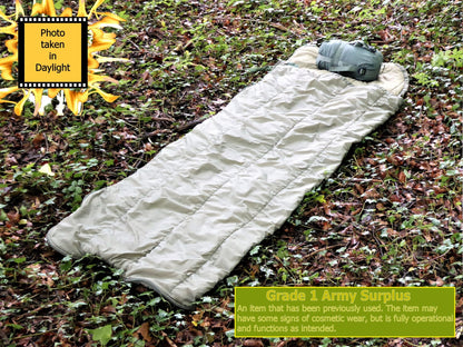 Army Surplus Jungle Sleeping Bag, Bivy & Com... Sleeping Bag Huggins Attic    [Huggins attic]