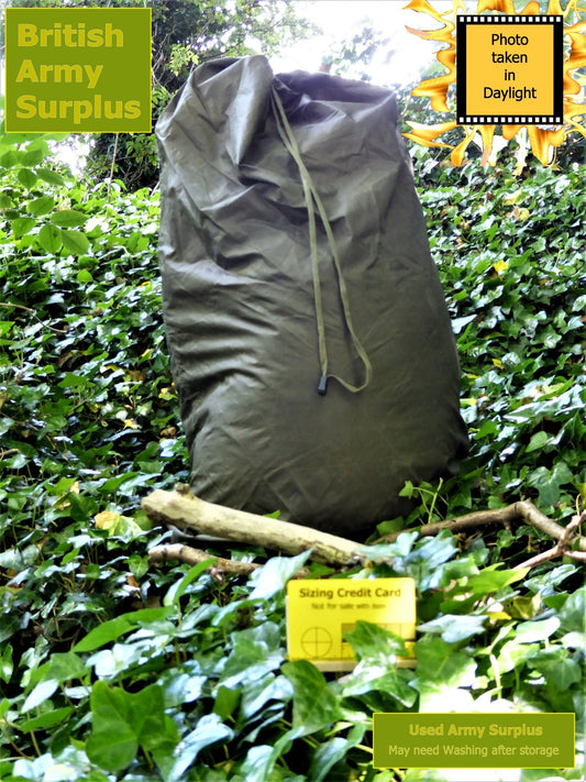 Army Surplus Stuff Sack waterproof for inside Rucksack Bergen Bag Huggins Attic    [Huggins attic]
