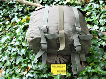 Austrian Olive Drab Daysack Rucksack Backpack Daysack Huggins Attic    [Huggins attic]